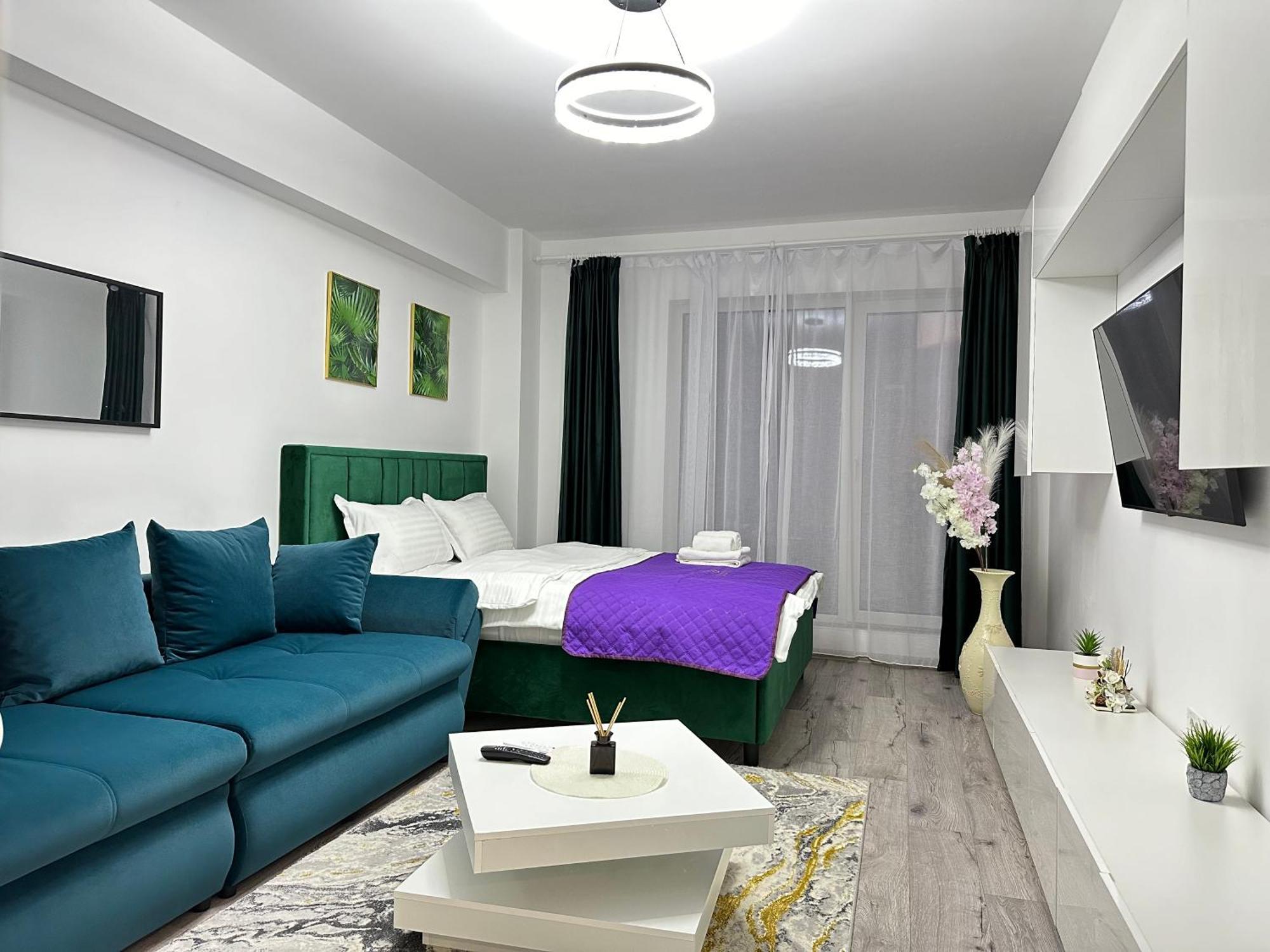 Coresi Mall Area Studios & Apartments By Glam Braşov Buitenkant foto